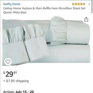 Queen microfiber sheet set